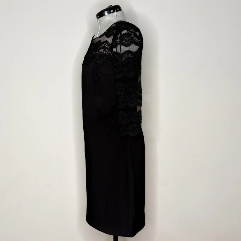 Jessica H 3/4 Lace Sleeve and Upper Bodice Dress